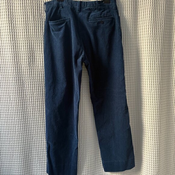 Levi's Sta-Prest men's 32 x 29.5 blue corduroy trousers academia twee casual - Picture 5 of 6